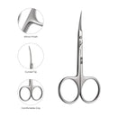 Cuticle Scissor KD.705 - 99mm (Stainless Steel) - AdrianaBeautySupply