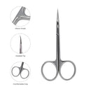 Cuticle Scissor KD.705 - 102.5mm (Stainless Steel) - AdrianaBeautySupply