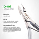 Cuticle Nipper D.06 Jaw 14 ( Stainless Steel ) - AdrianaBeautySupply