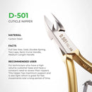 Cuticle Nipper D.501 ( Carbon Steel ) - AdrianaBeautySupply
