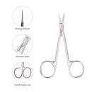 Eyebrow Scissors KM.603 ( Stainless Steel ) - AdrianaBeautySupply