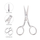 Eyebrow Scissors KM.605 ( Stainless Steel ) - AdrianaBeautySupply