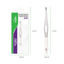 EyebrowTweezer N.407 ( Stainless Steel ) - AdrianaBeautySupply