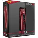 Cortadora de pelo profesional BaByliss Pro FX3 de alto torque, color rojo, n.° FXX3C (doble voltaje) 