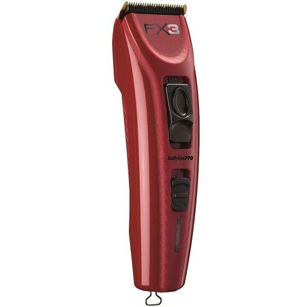 BaByliss Pro FX3 Professional High Torque Clipper - Red