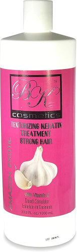 BK Cosmetics Keratin Classic Amazon Blowout Treatment – Garlic & Collagen Formula (33.8 oz) | Professional Hair Straightening for All Hair Types