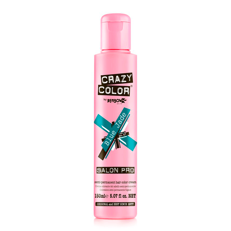 67 Blue Jade | Crazy Color Semi-Permanent Hair Color - AdrianaBeautySupply II