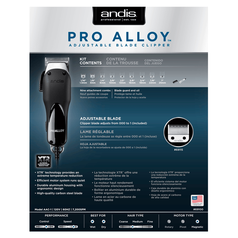 ProAlloy® Adjustable Blade Clipper - AdrianaBeautySupply II