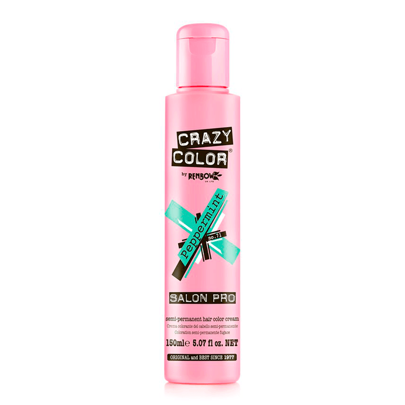 71 Peppermint | Crazy Color Semi-Permanent Hair Color - AdrianaBeautySupply II