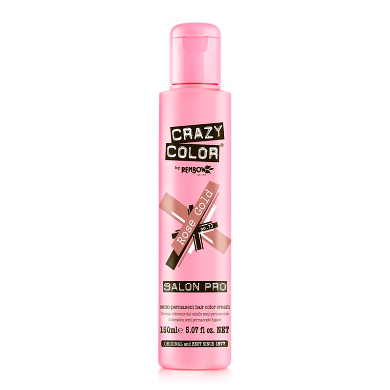 73 Rose Gold | Crazy Color Semi-Permanent Hair Color - AdrianaBeautySupply II
