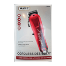 Wahl Cordless LI-ION Designer Clipper RED - AdrianaBeautySupply II