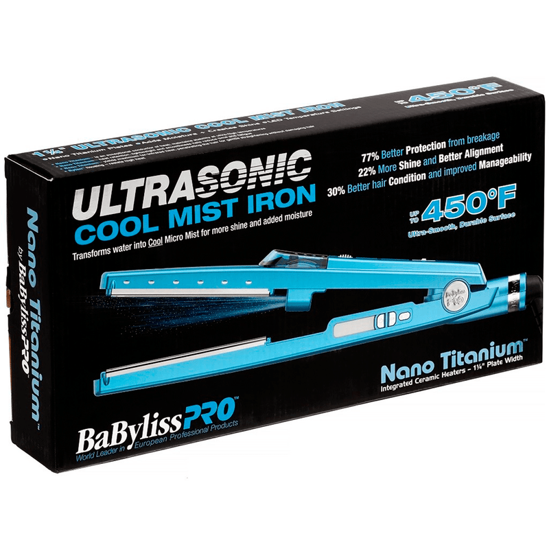 BaByliss Pro BABNT2191T 1 1/4 inch Ultrasonic Cool Mist Iron