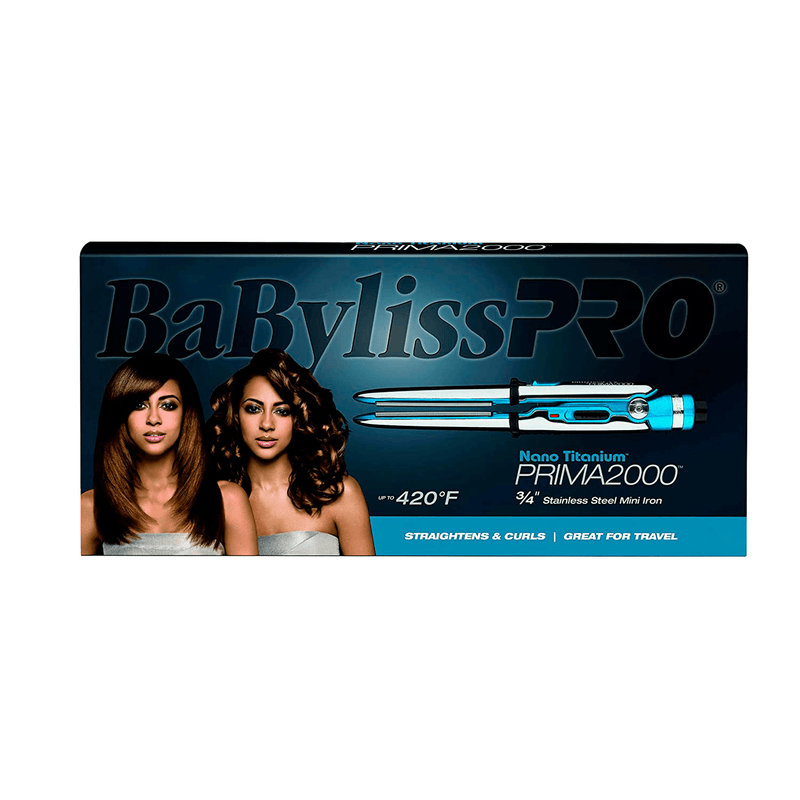 BaBylissPRO® Prima2000® 3/4" Stainless Steel Mini Iron - AdrianaBeautySupply II