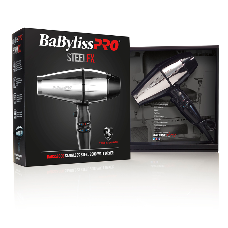 BaBylissPRO® STEELFX Stainless Steel 2000-Watt Hair Dryer
