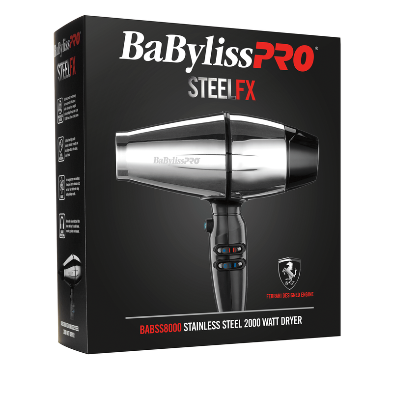 BaBylissPRO® STEELFX Stainless Steel 2000-Watt Hair Dryer