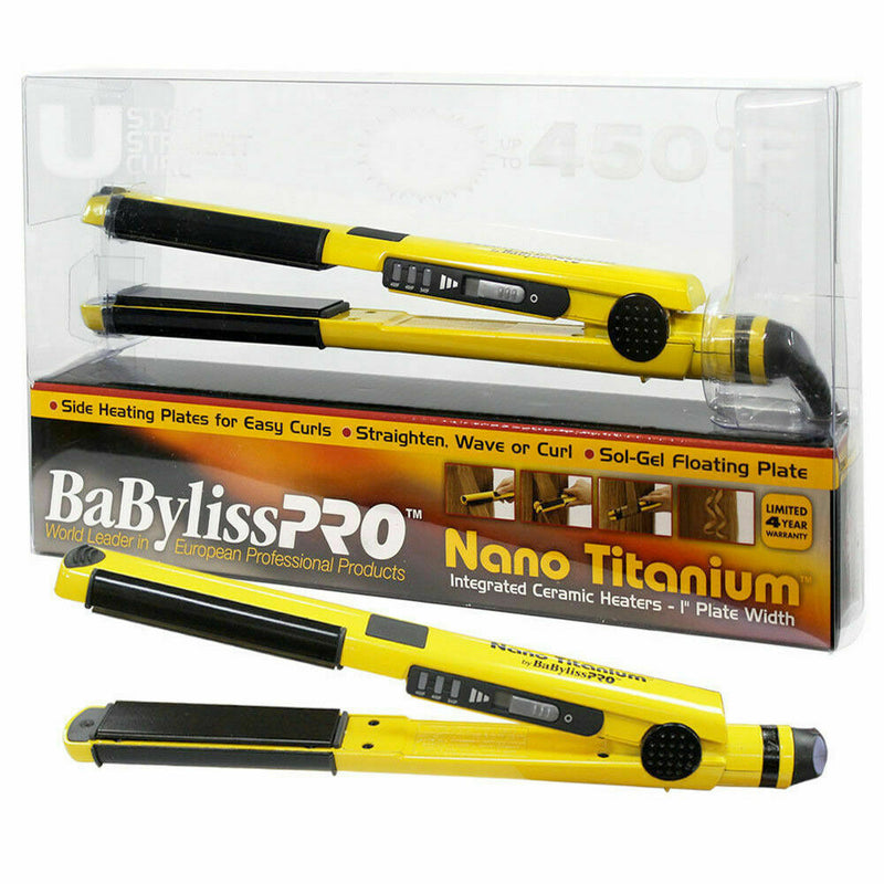 BabyLissPRO Nano Titanium 1" U Style Hair Straightener Flat Iron Curl