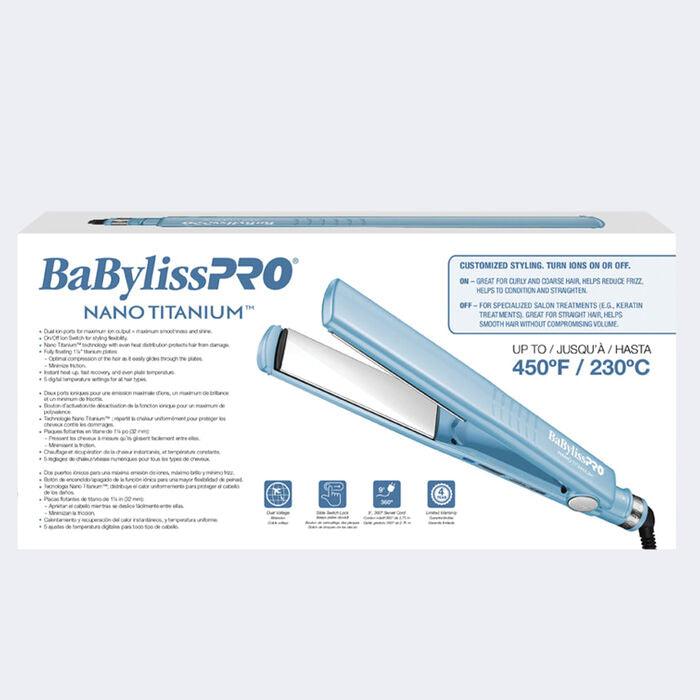 BABYLISSPRO® NANO TITANIUM™ 1¼" DUAL IONIC FLAT IRON