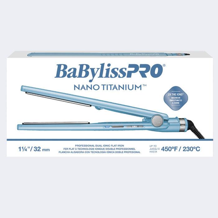 BABYLISSPRO® NANO TITANIUM™ 1¼" DUAL IONIC FLAT IRON