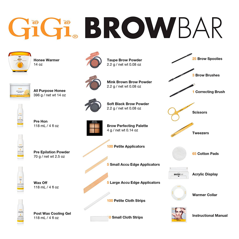 Brow Bar Kit (Full size with 14oz warmer & wax)