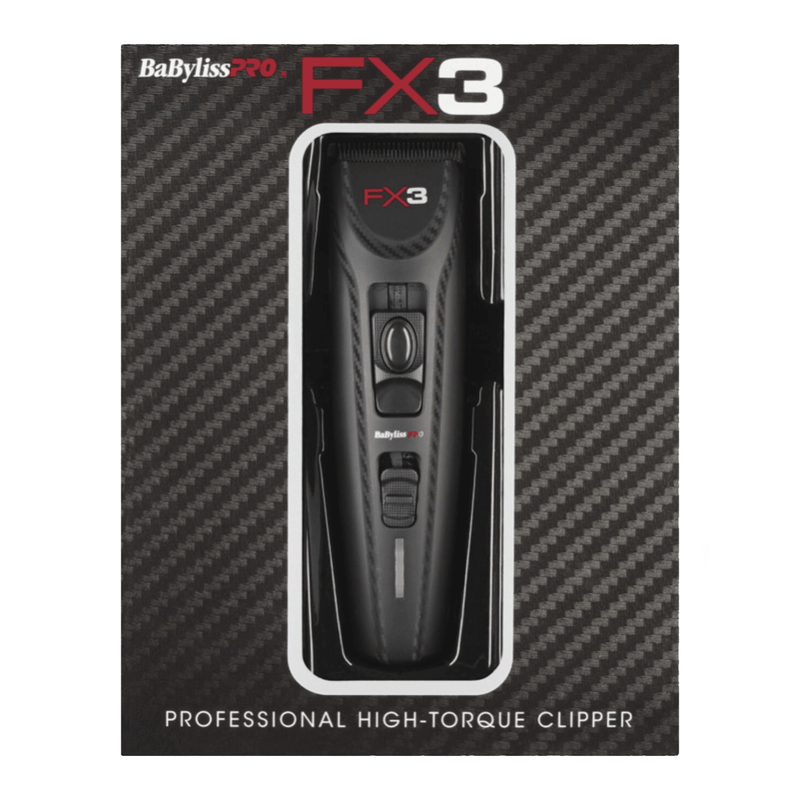 Babyliss FX3 Professional High Torque Clipper (Black) - AdrianaBeautySupply II