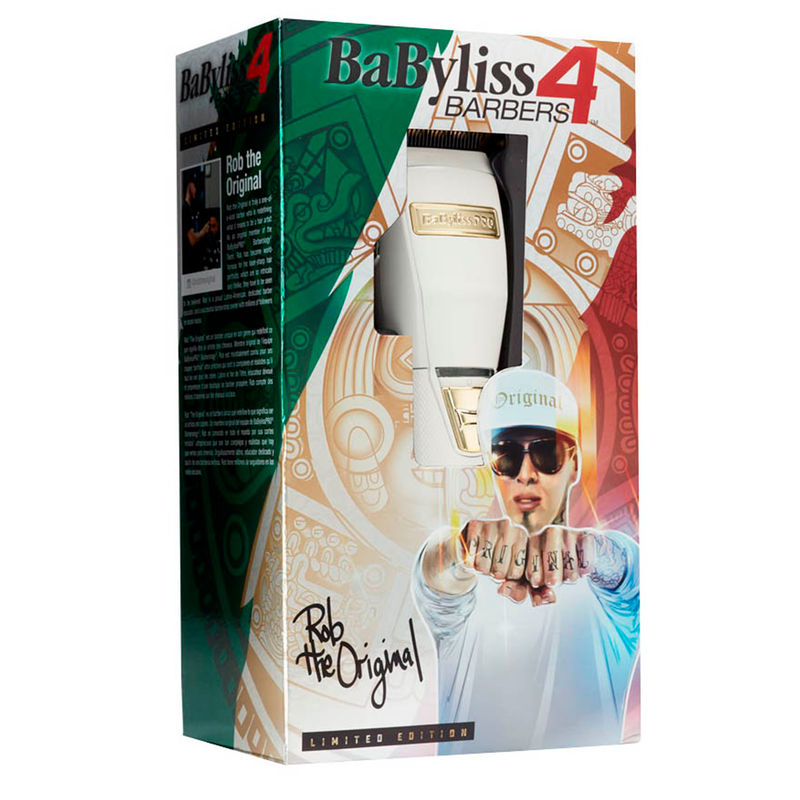 BaBylissPRO® White FX Lithium Cordless Clipper LIMITED EDITION Rob The Original