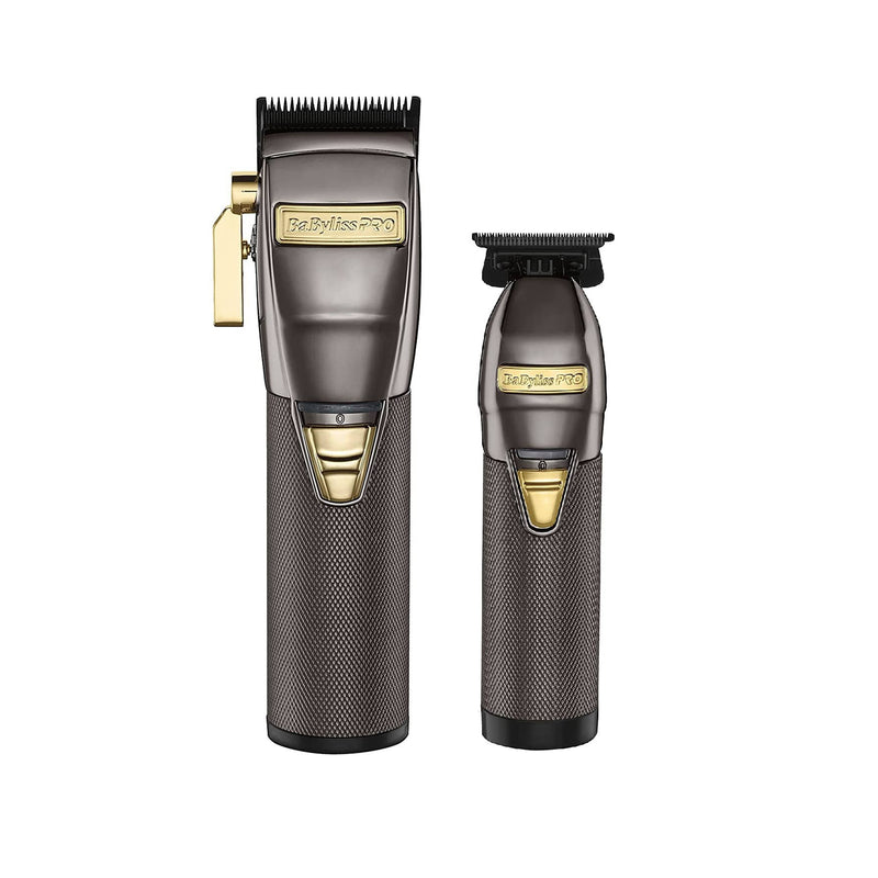 BaByliss PRO LimitedFX Gunmetal Clipper and Trimmer Combo
