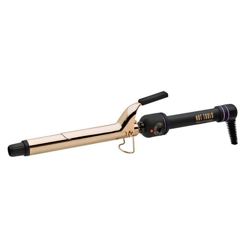 HOT TOOLS 1" Spring Curling Iron Extra Long 24K Gold