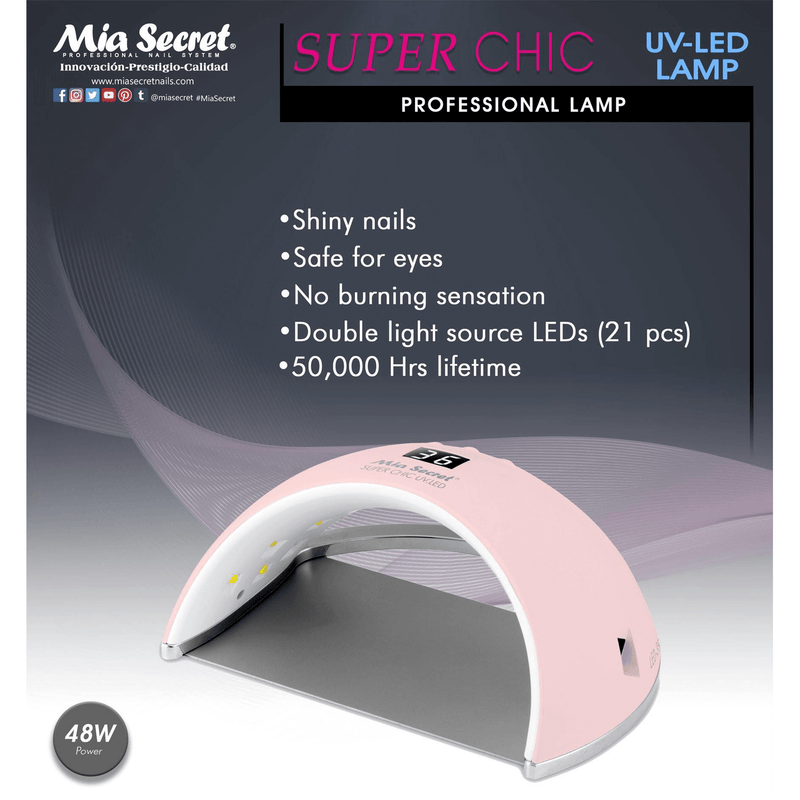 Super Chic Uv/Led Gel Curing Lamp 48W - AdrianaBeautySupply II