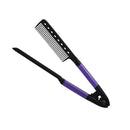Super Straightener Comb - Purple - AdrianaBeautySupply II