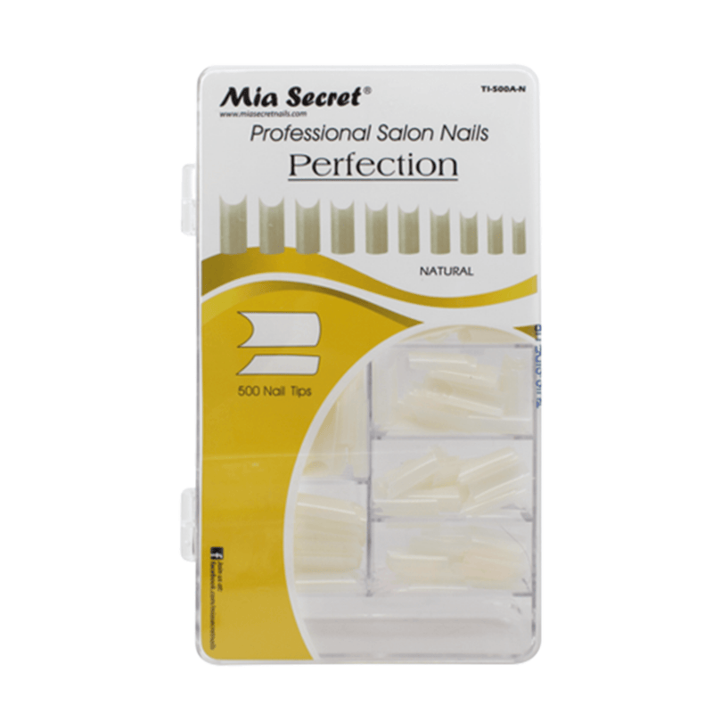 Natural - Perfection Nail Tips 500 Blister Case