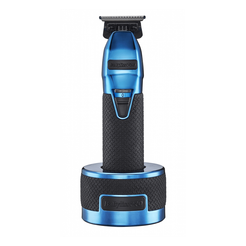 BaByliss PRO Blue FX Boost+ Limited Edition Clipper & Trimmer Set w/ Charging Base (FXHOLPKCTB-BC) - AdrianaBeautySupply II