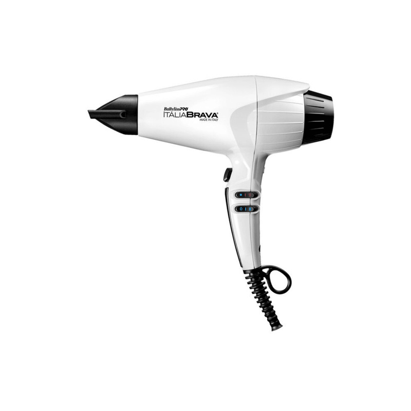 BaByliss PRO Limited Edition Italia Brava Hair Dryer (White) - AdrianaBeautySupply II