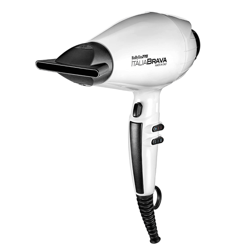 BaByliss PRO Limited Edition Italia Brava Hair Dryer (White) - AdrianaBeautySupply II