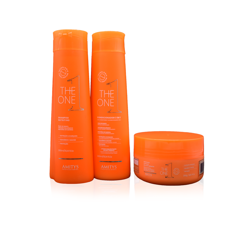 The One Nutrition Kit (Shampoo 300 ml + Conditioner 300 ml + Mask 250 g Kit)