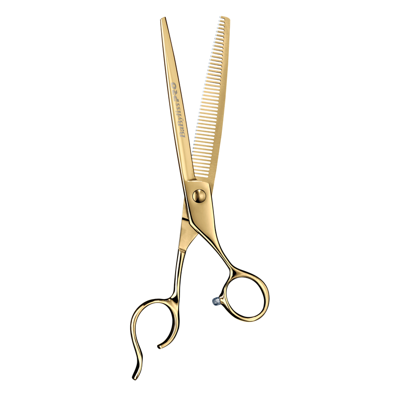Babyliss Barberology Thinning Shears 7 Inch | Gold | Silver