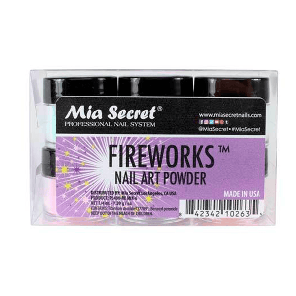 Fire Works Powder Fireworks Acrylic Powder Collection 6 Pcs Mix