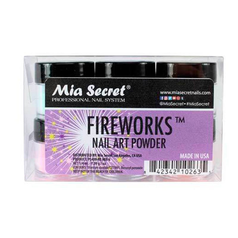 Fireworks  Acrylic Powder Collection 6 Pcs Mix